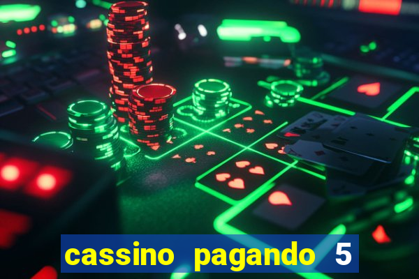 cassino pagando 5 reais no cadastro